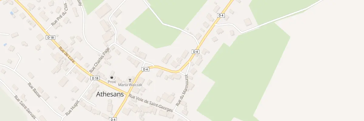 Plan du 7 Rue de la Vergenne à Athesans-Étroitefontaine