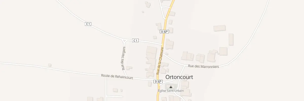 Plan du 2 Rue de l’Ancienne Gare à Ortoncourt