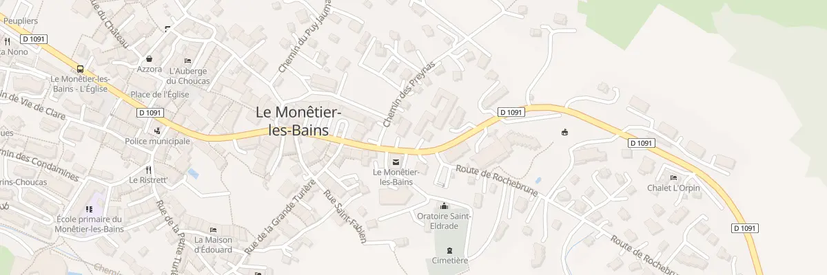 Plan du 587 Rte de Grenoble au Monêtier-les-Bains
