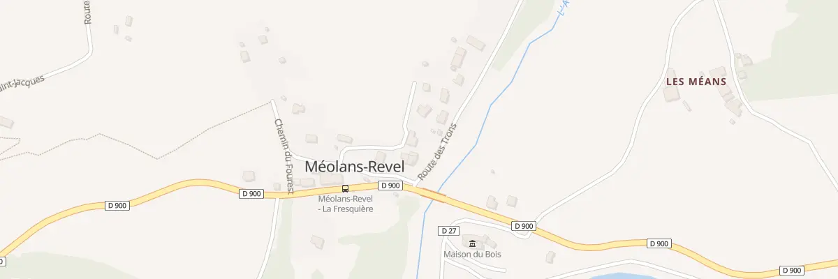 Plan du 5018 La Fresquiere à Méolans-Revel
