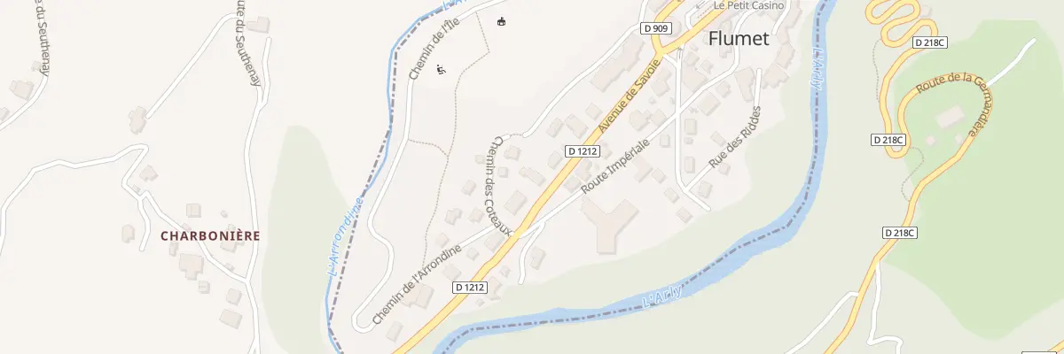 Plan du 257 Av de Savoie à Flumet