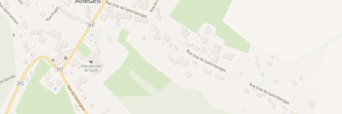Plan du 24 Rue Voie de Saint Georges à Athesans-Étroitefontaine