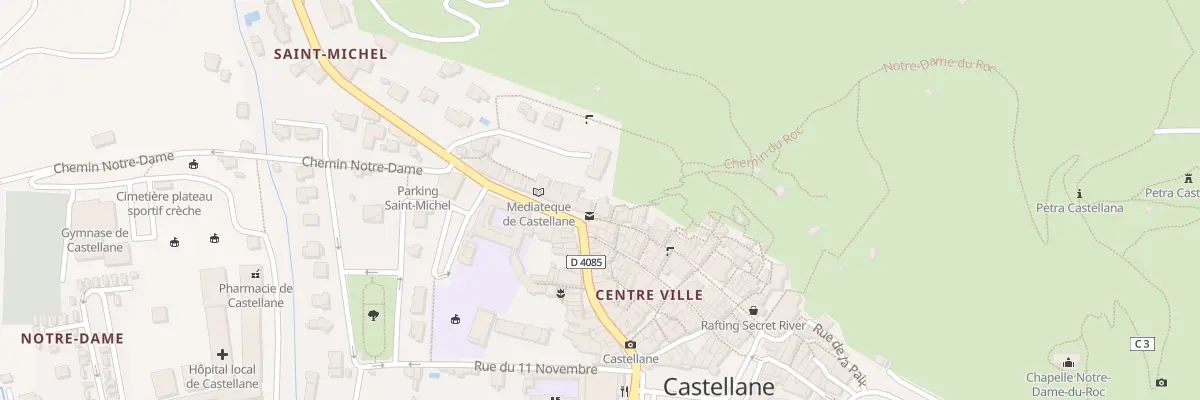 Plan du 3 Rue Nationale à Castellane