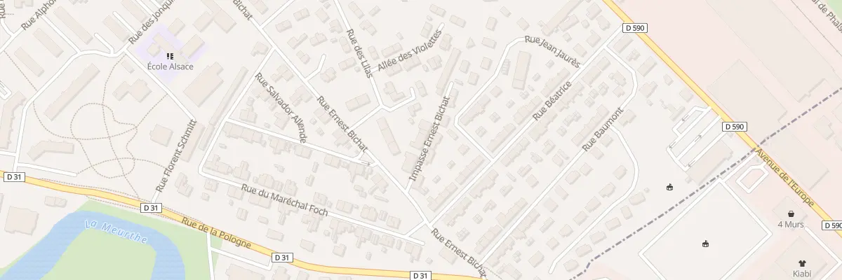 Plan du 3 Imp Ernest Bichat à Lunéville