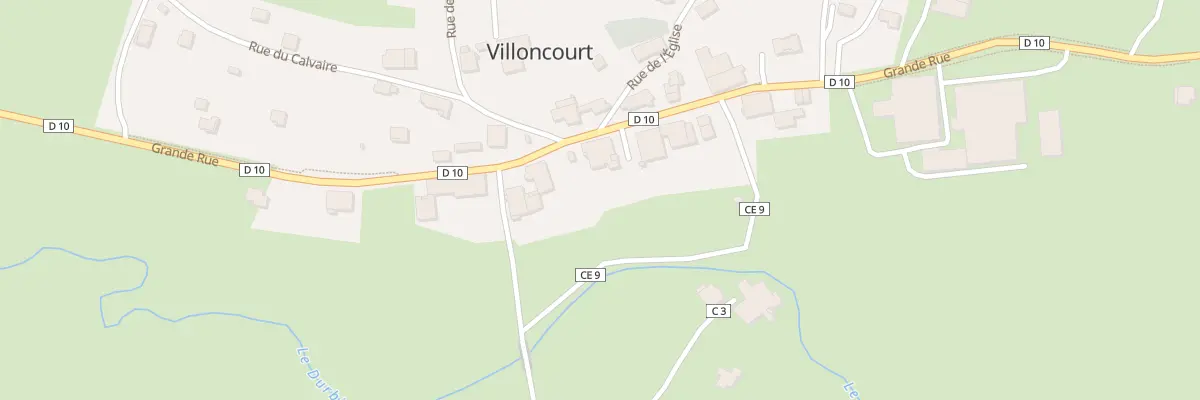 Plan du 12 Gr Grande Rue à Villoncourt