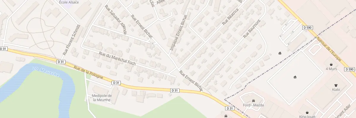 Plan du 46 Rue Béatrice à Lunéville