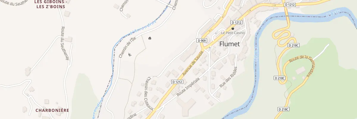 Plan du 389B Av de Savoie à Flumet
