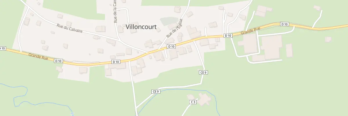 Plan du 14 Gr Grande Rue à Villoncourt