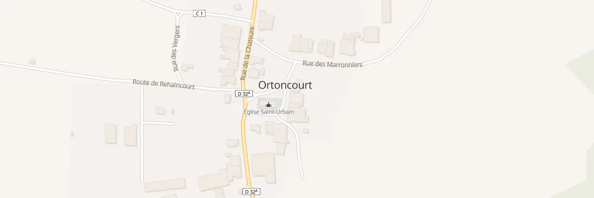 Plan du 10 Rue de l’Eglise à Ortoncourt