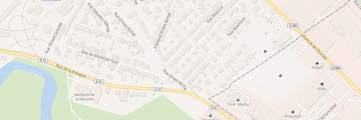 Plan du 43 Rue Béatrice à Lunéville