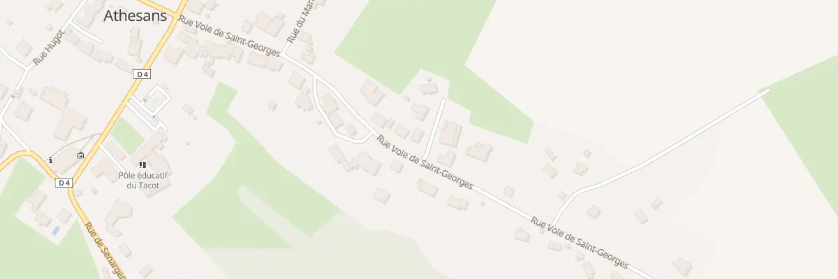 Plan du 1 Imp des Noyers à Athesans-Étroitefontaine
