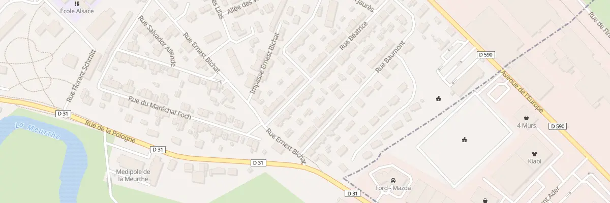 Plan du 39 Rue Béatrice à Lunéville