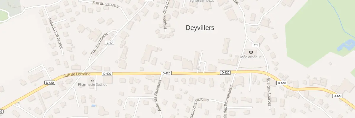 Plan du 8 Rue de Lorraine à Deyvillers