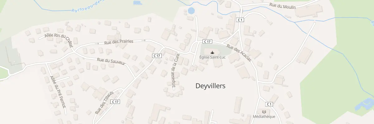 Plan du 10 Rue de la place Saint-Luc à Deyvillers