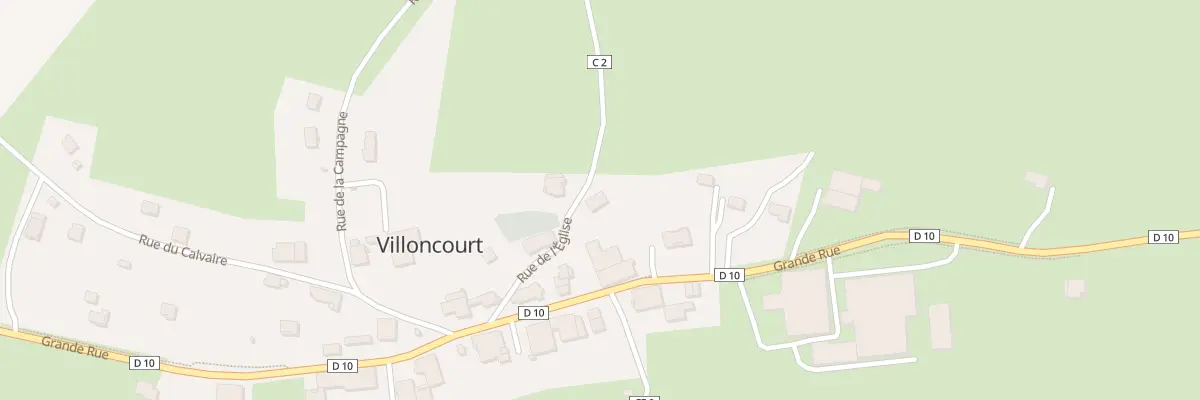 Plan du 2 Rue de l’Eglise à Villoncourt