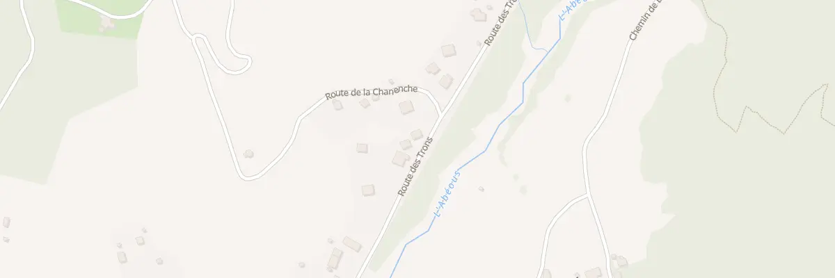 Plan du 323 Rte des Trons à Méolans-Revel
