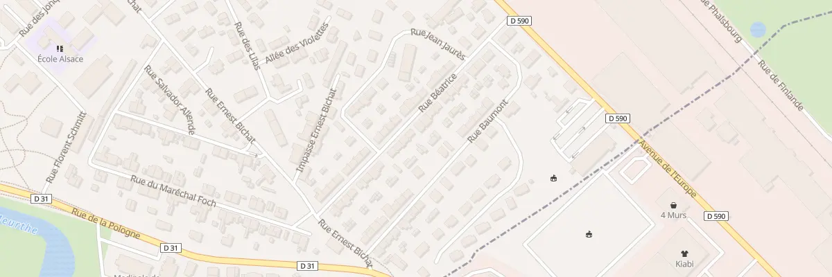 Plan du 27 Rue Béatrice à Lunéville