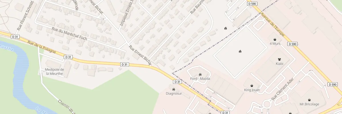 Plan du 14 Rue Mozart à Lunéville
