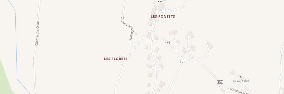 Plan du 351 Che du Plan des Parchys à Bellevaux