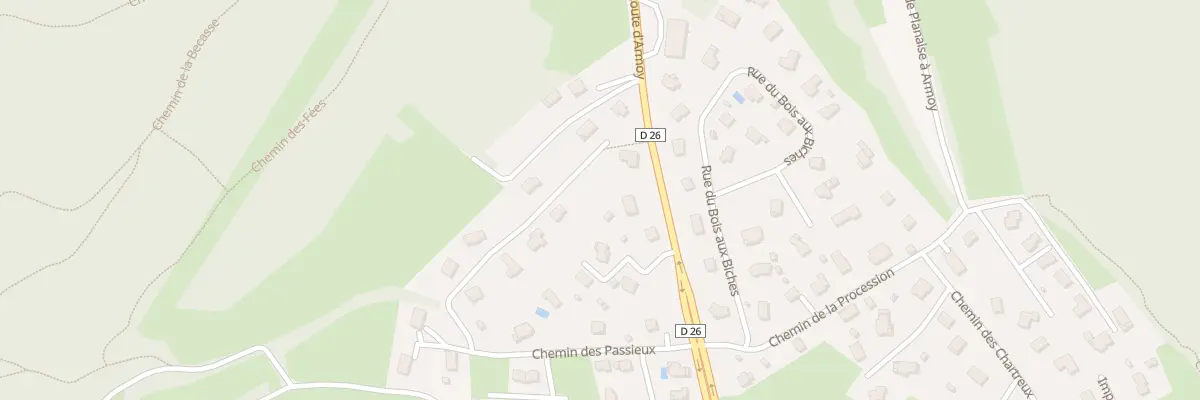 Plan du 180 Che Les Passieux à Armoy