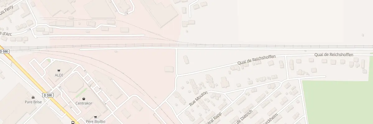Plan du 3 Quai de Reichshoffen à Lunéville