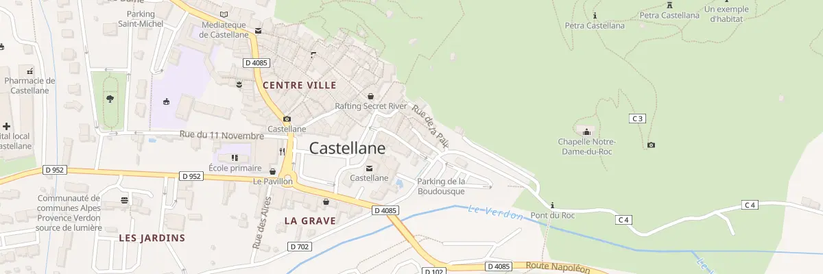 Plan du 11 Rue du Lieutenant Blondeau à Castellane