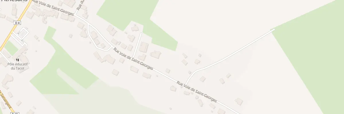 Plan du 23 Rue Voie de Saint Georges à Athesans-Étroitefontaine