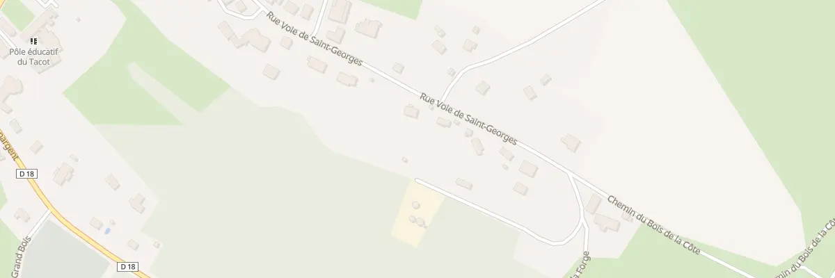 Plan du 40 Rue Voie de Saint Georges à Athesans-Étroitefontaine