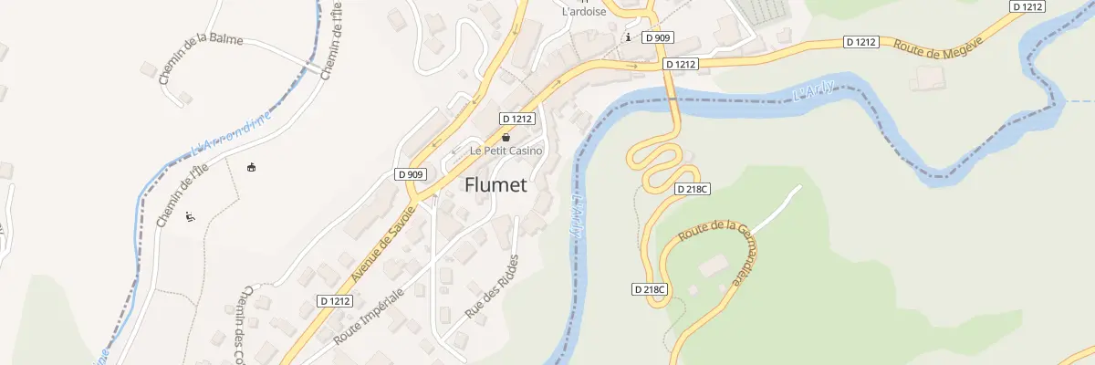 Plan du 43 Pl du Château à Flumet