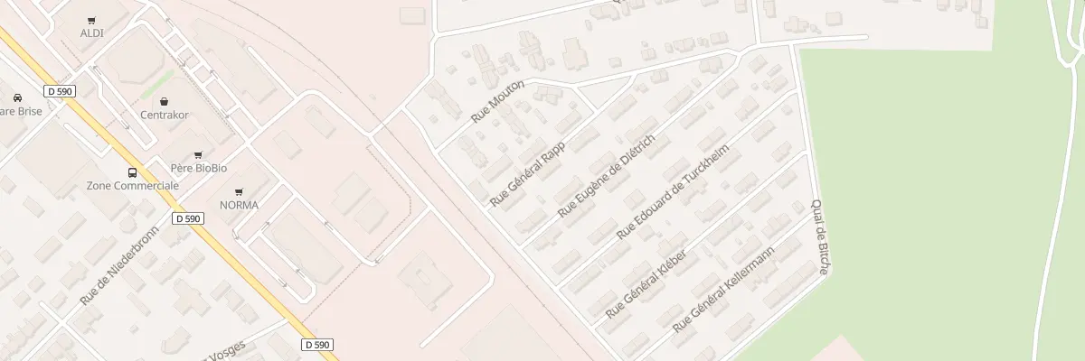 Plan du 6 Rue du General Rapp à Lunéville