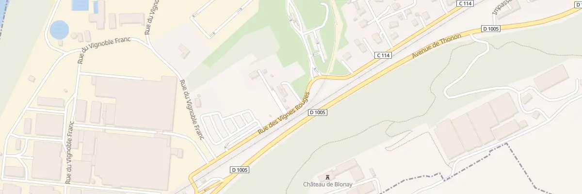 Plan du 852 Rue des Vignes Rouges à Publier