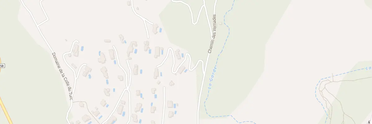 Plan du 289 Che des Vernades à Grimaud