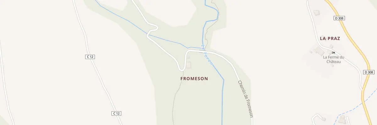 Plan du 500 Che de Fromeson à Mieussy