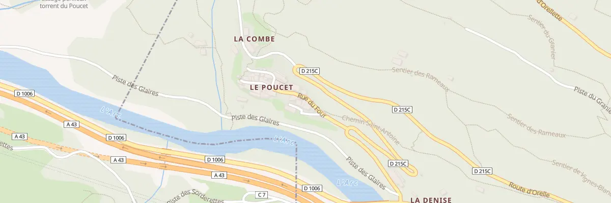 Plan du 5163 Poucet à Orelle