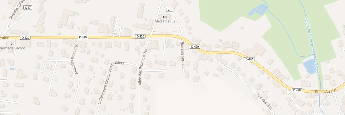 Plan du 3T Rue d’Alsace à Deyvillers