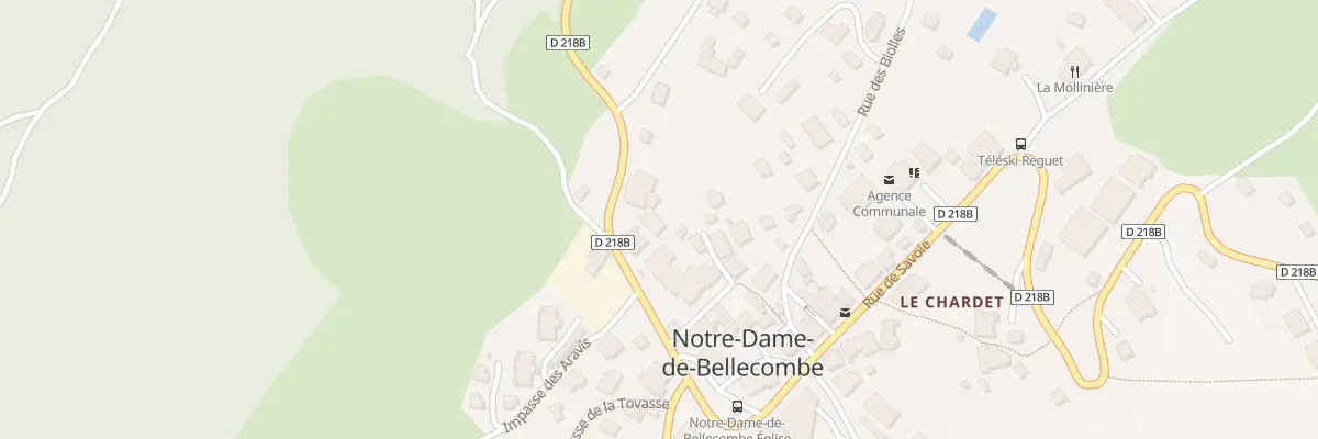 Plan du 96 Rte de Megève à Notre-Dame-de-Bellecombe
