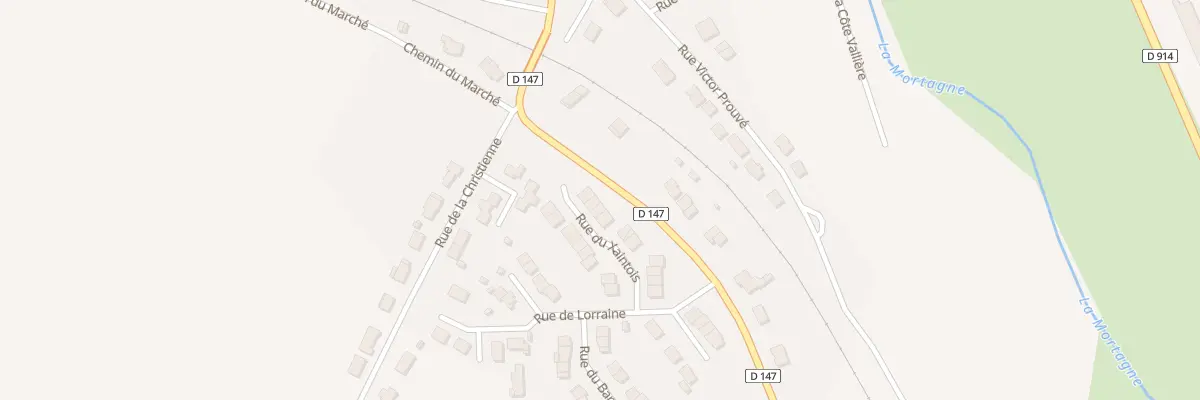 Plan du 18 Rue du Xaintois à Gerbéviller