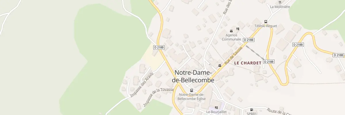 Plan du 70 Rte de Megève à Notre-Dame-de-Bellecombe