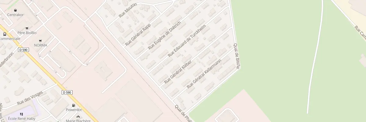 Plan du 9 Rue du General Kleber à Lunéville