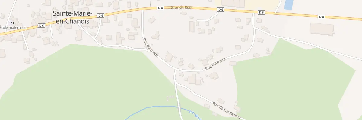 Plan du 8 Rue d’Amont à Sainte-Marie-en-Chanois