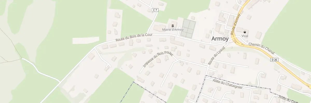 Plan du 34 Imp du Bois Poulet à Armoy