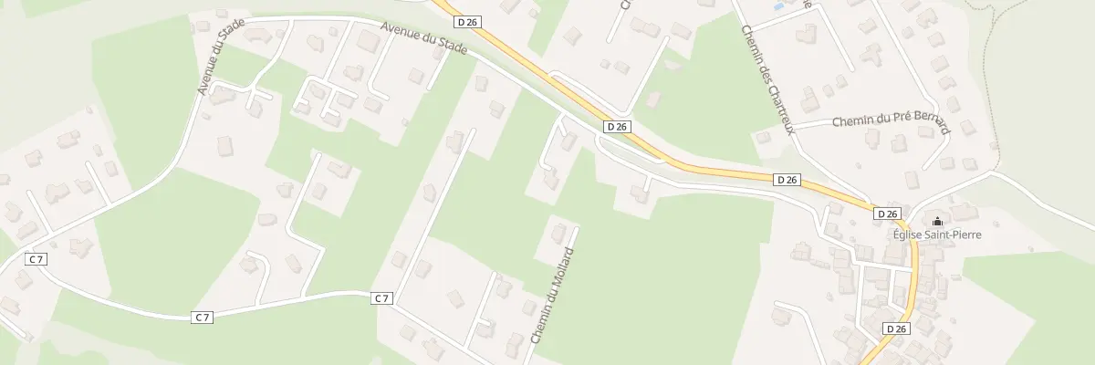 Plan du 111 Av du Stade à Armoy