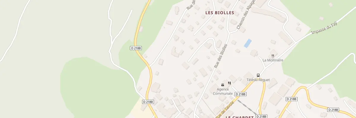 Plan du 90 Rue des Biolles à Notre-Dame-de-Bellecombe