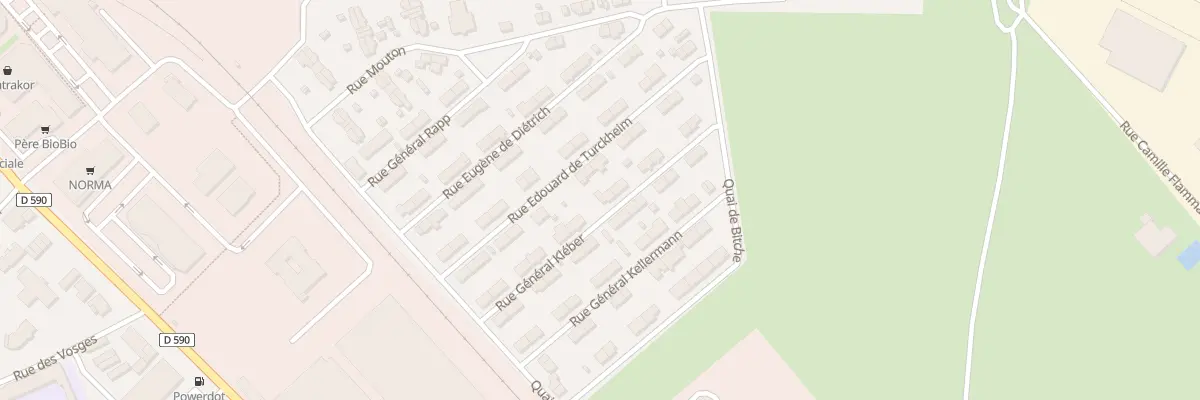 Plan du 13 Rue du General Kleber à Lunéville