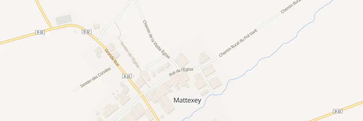 Plan du 28 Rue de l’Eglise à Mattexey