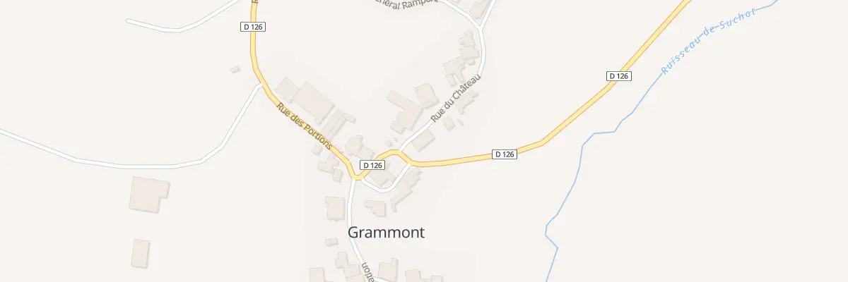 Plan du 2 Rue du Château à Grammont