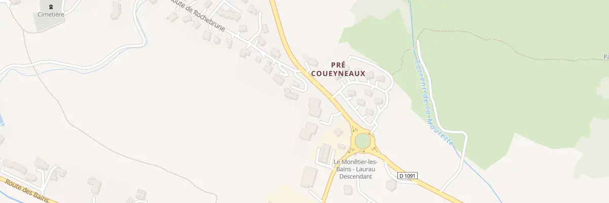 Plan du 1292 Rte de Grenoble au Monêtier-les-Bains