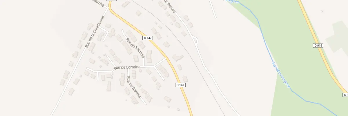 Plan du 9 Rte de Séranville à Gerbéviller