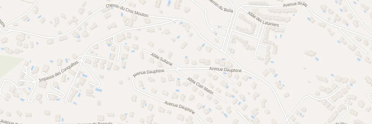Plan du 645 Av Dauphine à Cavalaire-sur-Mer