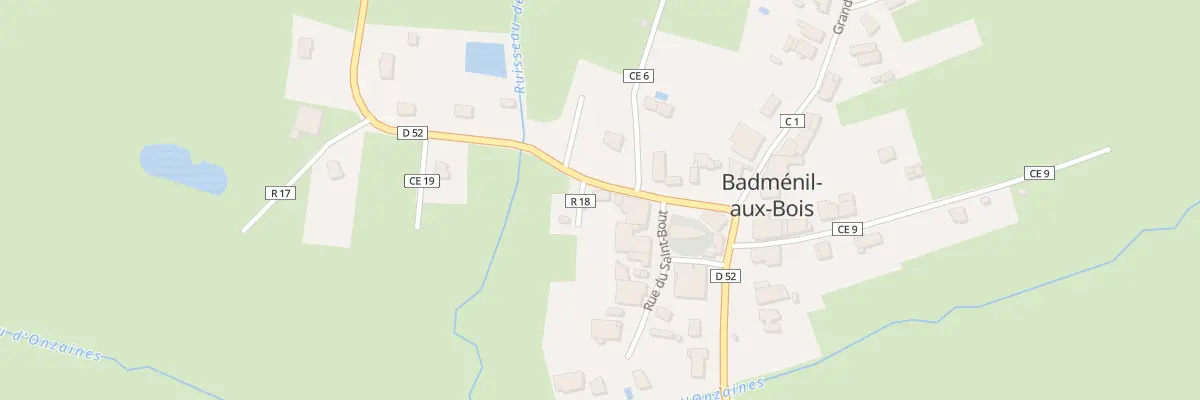 Plan du 3 Rte d’Hadigny à Badménil-aux-Bois